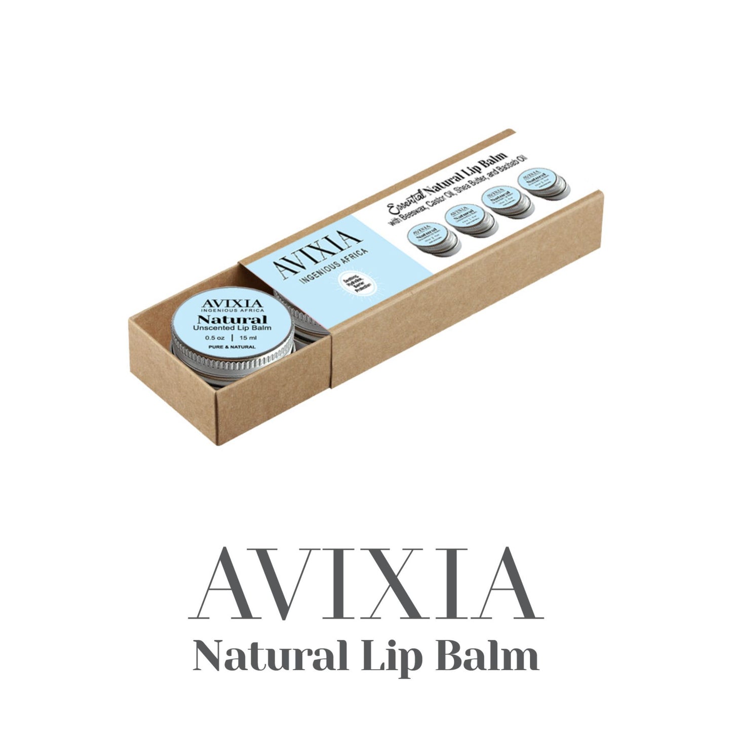 3+1 Free: Avixia Lip Balm - NATURAL